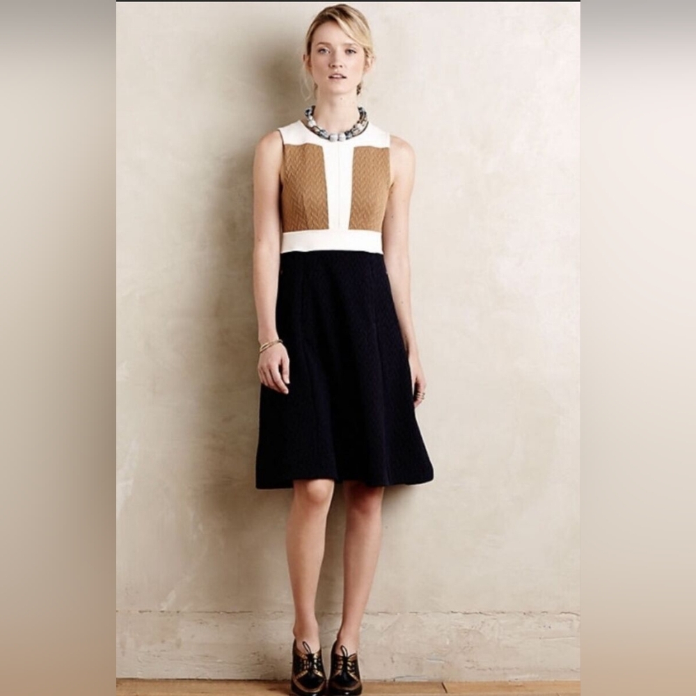 Maeve By Anthropologie Color Block Sweater Dress Size L